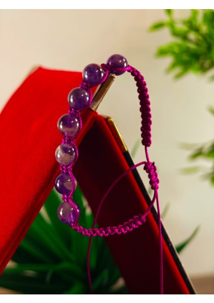 Makrome Bileklik El Yapımı Doğaltaş Makrome Örme Bileklik Akik Taşı, Lapis Taşı, Hematit Taşı indirimleri