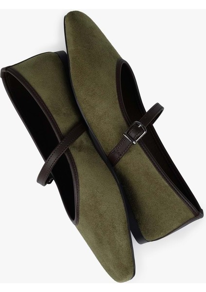 Kadın Lunel Yağ Yeşili Süet Babet fırsatları