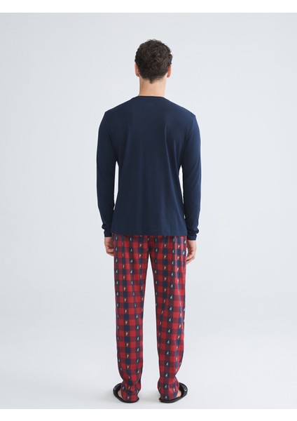 Yeni Sezon Bisiklet Yaka Erkek Pijama Takımı fırsatları