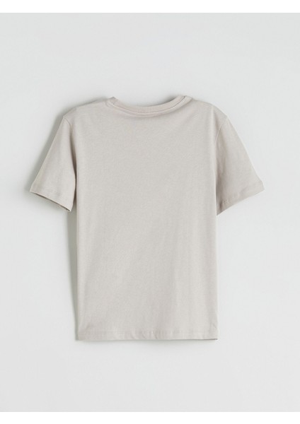 Yeni Sezon Bisiklet Yaka Baskılı Erkek Çocuk Tişört modelleri