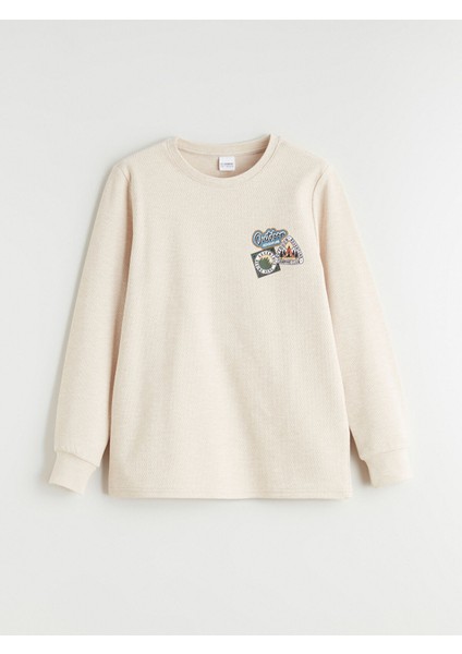 Yeni Sezon Bisiklet Yaka Baskılı Erkek Çocuk Pijama Takımı fiyatları