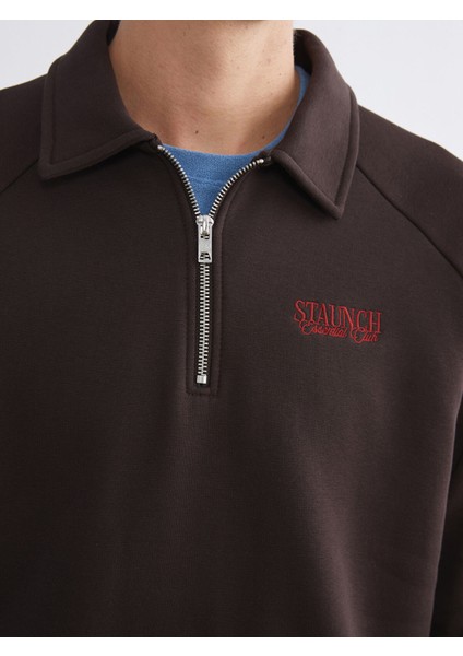 Yeni Sezon Polo Yaka Erkek Kalın Sweatshirt modelleri