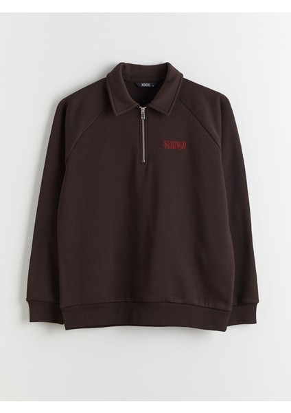 Yeni Sezon Polo Yaka Erkek Kalın Sweatshirt indirimleri