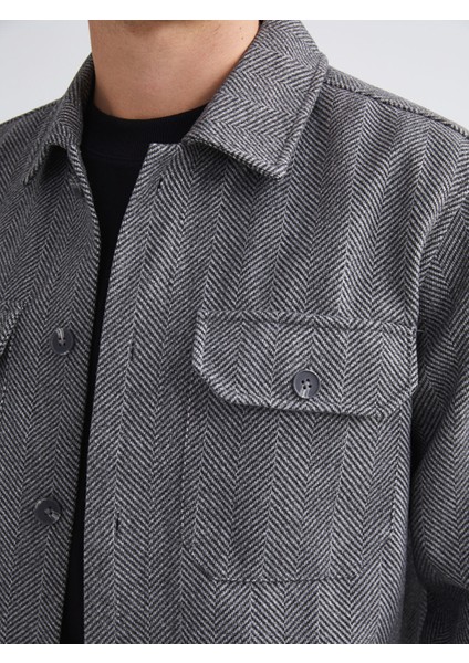 Yeni Sezon Regular Fit Uzun Kollu Erkek Gömlek Ceket modelleri