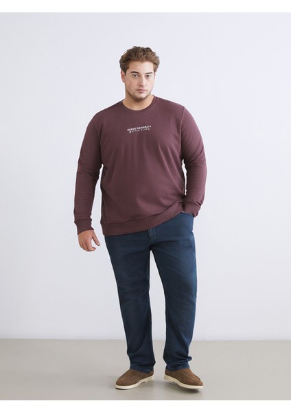 Yeni Sezon Bisiklet Yaka Baskılı Erkek Sweatshirt fiyatları