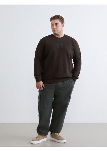 Yeni Sezon Bisiklet Yaka Baskılı Erkek Sweatshirt fiyatları