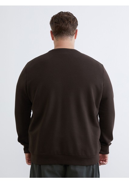 Yeni Sezon Bisiklet Yaka Baskılı Erkek Sweatshirt fırsatları