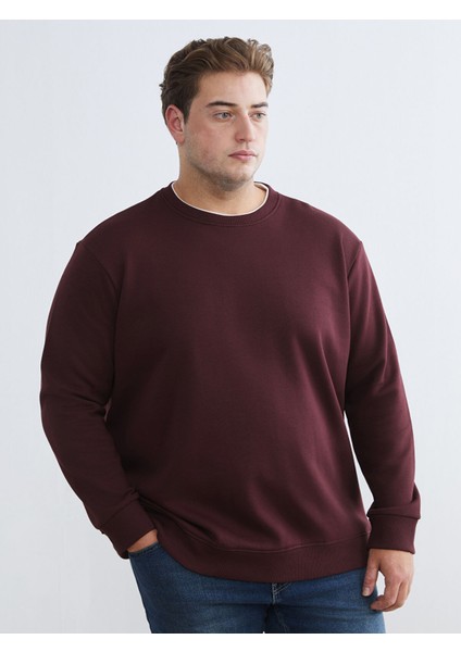 Yeni Sezon Bisiklet Yaka Erkek Kalın Sweatshirt