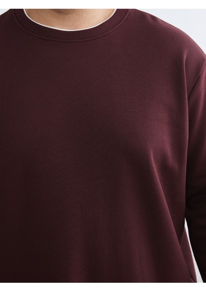 Yeni Sezon Bisiklet Yaka Erkek Kalın Sweatshirt modelleri