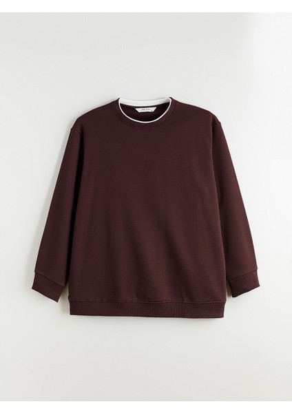 Yeni Sezon Bisiklet Yaka Erkek Kalın Sweatshirt indirimleri