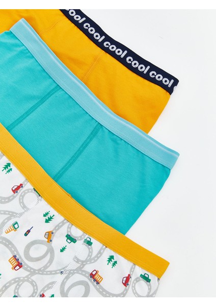 Yeni Sezon Baskılı Erkek Çocuk Boxer 3'lü modelleri