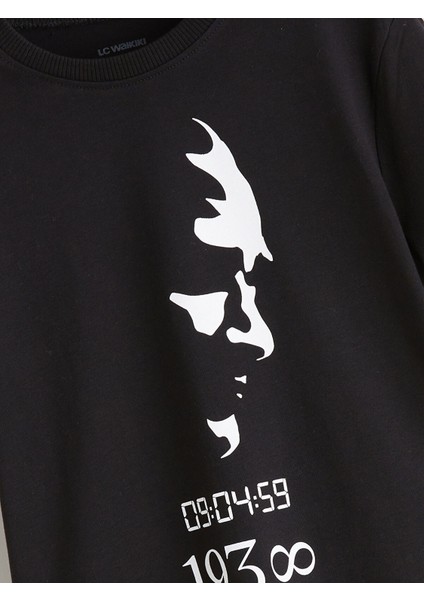 Yeni Sezon Bisiklet Yaka Atatürk Baskılı Erkek Çocuk Tişört modelleri