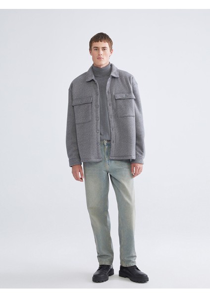 Yeni Sezon Rahat Kalıp Uzun Kollu Erkek Gömlek Ceket fiyatları