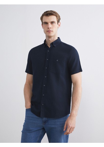 Yeni Sezon Regular Fit Kısa Kollu Erkek Gömlek