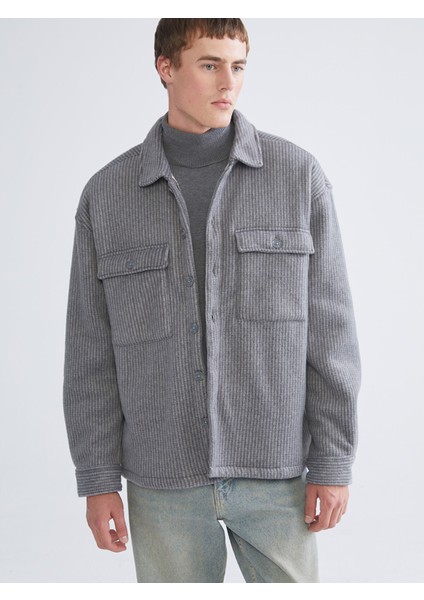 Yeni Sezon Rahat Kalıp Uzun Kollu Erkek Gömlek Ceket