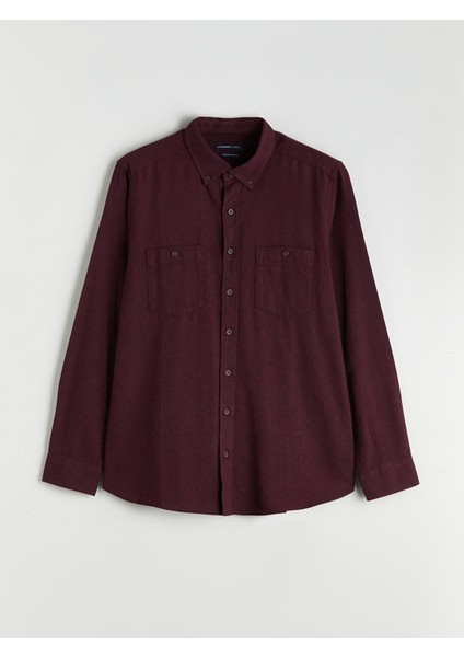 Yeni Sezon Regular Fit Uzun Kollu Gabardin Erkek Gömlek indirimleri