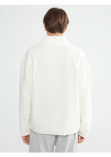 Yeni Sezon Fermuarlı Dik Yaka Uzun Kollu Erkek Sweatshirt fırsatları