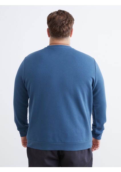 Yeni Sezon Bisiklet Yaka Baskılı Erkek Sweatshirt fırsatları