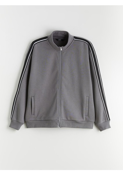 Yeni Sezon Dik Yaka Uzun Kollu Erkek Fermuarlı Sweatshirt indirimleri