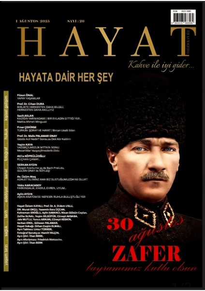 Hayat Dergisi- Ağustos 2025, Sayı 20