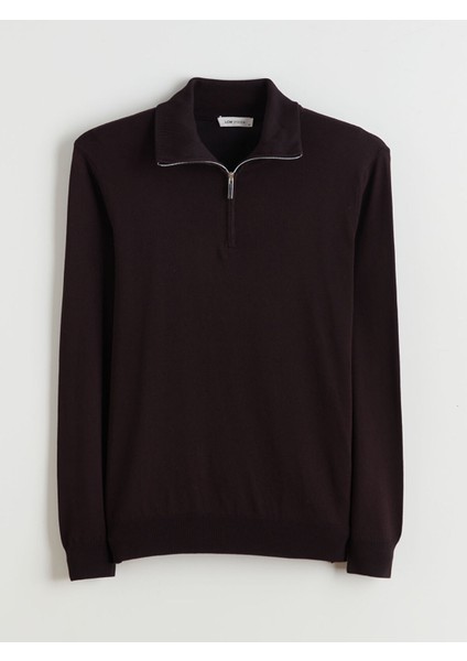 Yeni Sezon Fermuarlı Dik Yaka Erkek Triko Kazak indirimleri