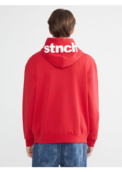 Yeni Sezon Uzun Kollu Baskılı Erkek Kalın Hoodie fırsatları