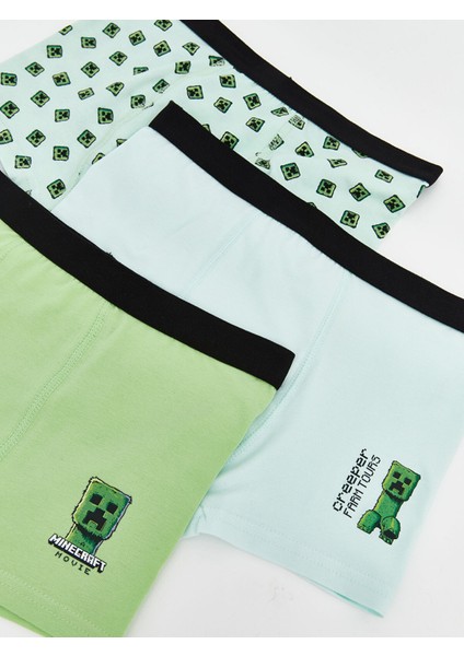 Yeni Sezon Minecraft Baskılı Erkek Çocuk Boxer 3'lü fiyatları