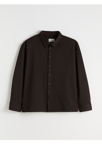 Yeni Sezon Büyük Beden Regular Fit Uzun Kollu Erkek Gömlek indirimleri