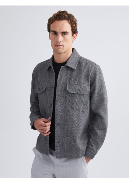 Yeni Sezon Regular Fit Uzun Kollu Erkek Gömlek Ceket