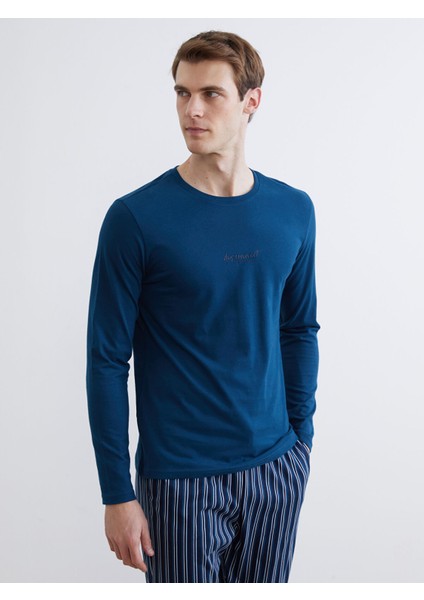 Yeni Sezon Standart Kalıp Erkek Pijama Takımı