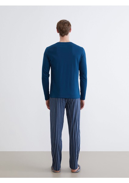 Yeni Sezon Standart Kalıp Erkek Pijama Takımı fırsatları