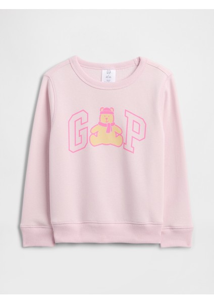 Erkek Bebek Açık Pembe Gap Logo Sweatshirt