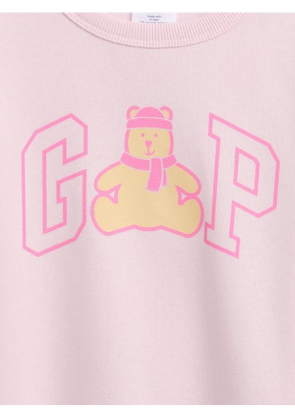 Erkek Bebek Açık Pembe Gap Logo Sweatshirt fiyatları