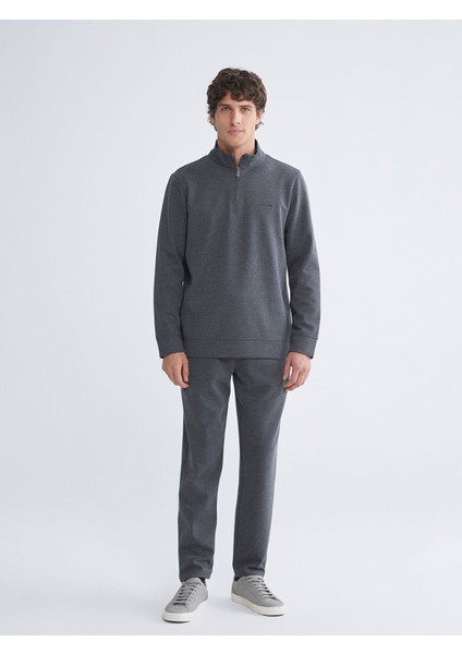 Yeni Sezon Fermuarlı Dik Yaka Uzun Kollu Erkek Sweatshirt fiyatları