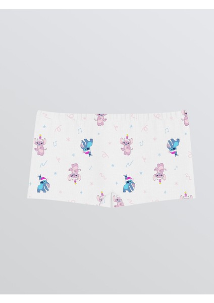 Yeni Sezon Stitch ve Angel Baskılı Kız Çocuk Boxer 3'lü indirimleri