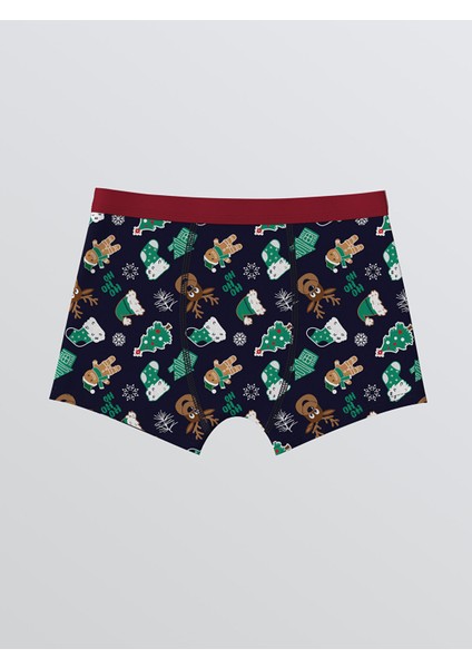 Yeni Sezon Yılbaşı Temalı Erkek Çocuk Boxer 3'lü fiyatları