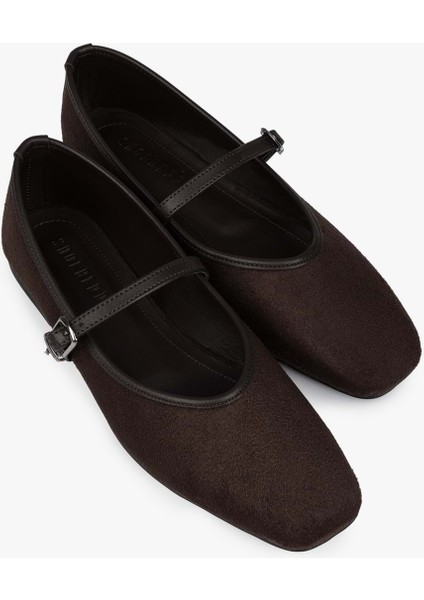 Kadın Lunel Acı Kahve Süet Babet