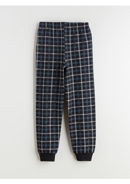 Yeni Sezon Bisiklet Yaka Baskılı Erkek Çocuk Pijama Takımı indirimleri