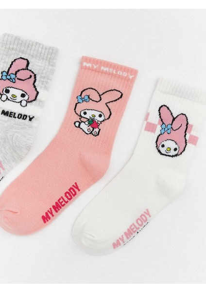 Yeni Sezon My Melody Desenli Kız Çocuk Soket Çorap 3'lü fiyatları