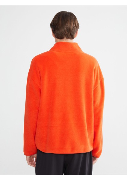 Yeni Sezon Fermuarlı Dik Yaka Uzun Kollu Erkek Sweatshirt fırsatları