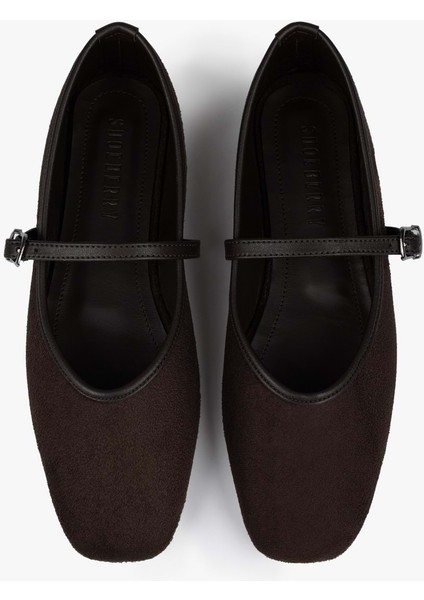 Kadın Lunel Acı Kahve Süet Babet fırsatları