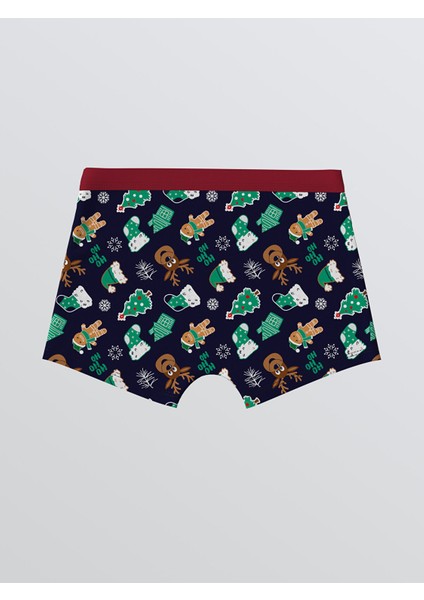 Yeni Sezon Yılbaşı Temalı Erkek Çocuk Boxer 3'lü indirimleri