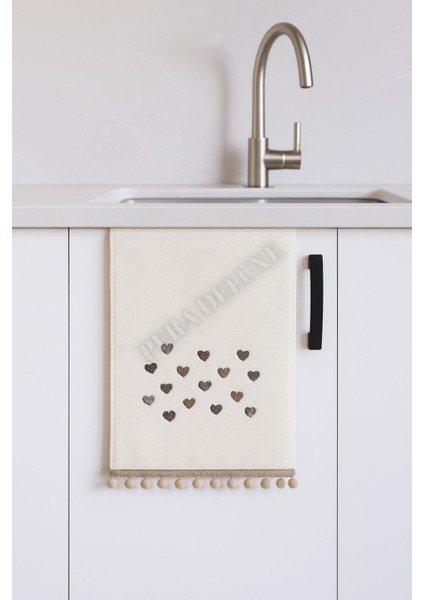 3 Lü Renkli Ponponlu Mutfak Havlusu modelleri