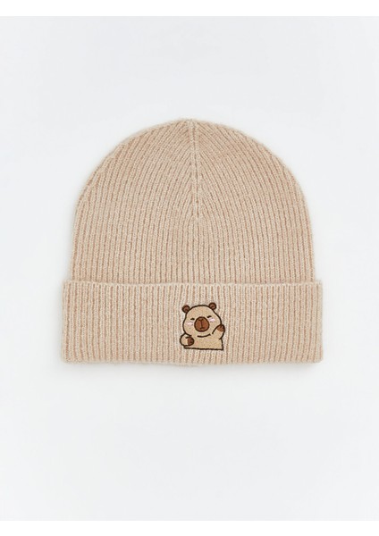 Yeni Sezon Hayvan Nakışlı Kız Çocuk Bere