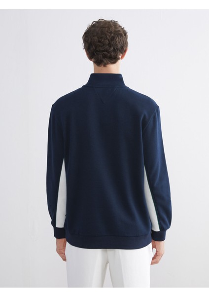 Yeni Sezon Dik Yaka Baskılı Erkek Sweatshirt fırsatları