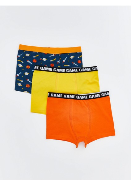 Yeni Sezon Baskılı Erkek Çocuk Boxer 3'lü