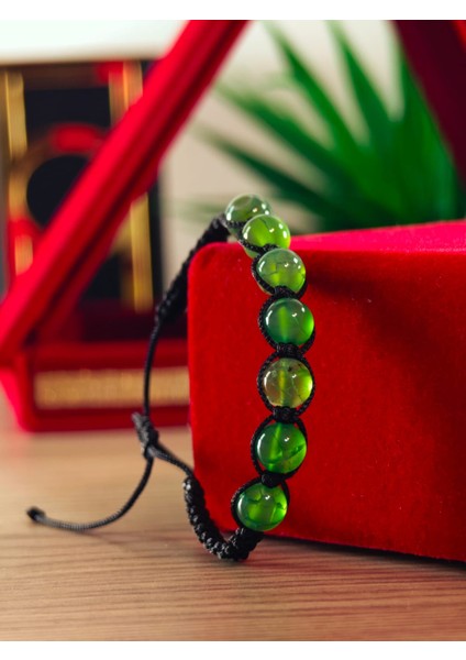 Makrome Bileklik El Yapımı Doğaltaş Makrome Örme Bileklik Akik Taşı, Lapis Taşı, Hematit Taşı