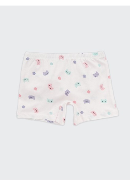 Yeni Sezon Beli Lastikli Kız Çocuk Boxer