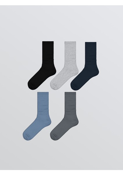 Yeni Sezon Basic Erkek Çocuk Soket Çorap 5'li