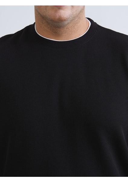 Yeni Sezon Büyük Beden Bisiklet Yaka Erkek Sweatshirt modelleri